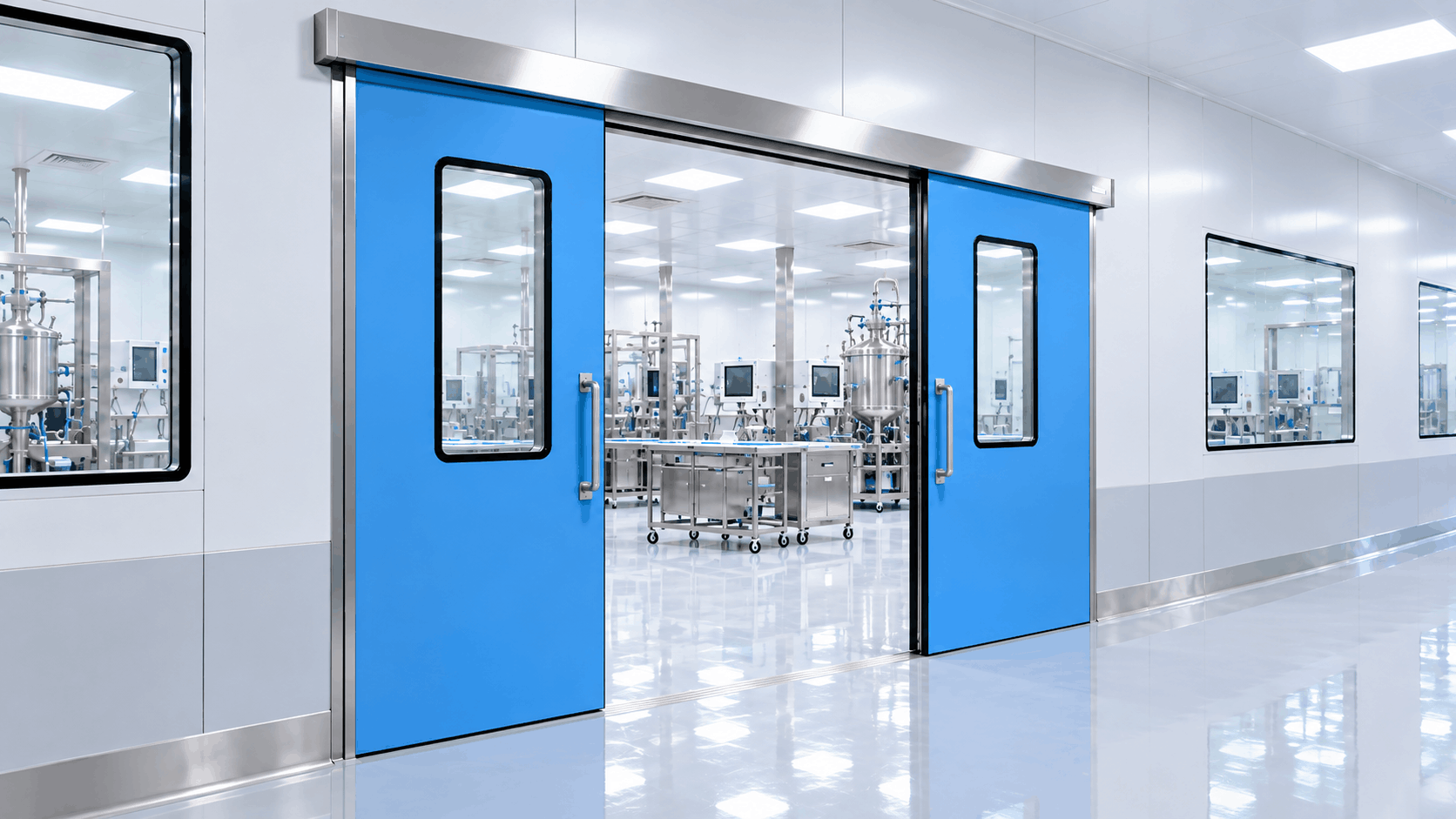 Manual cold room door