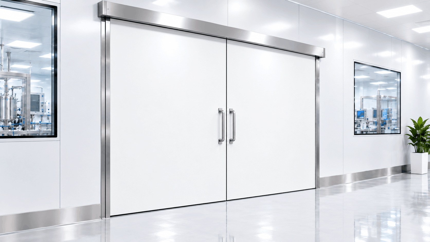 Manual cold room door